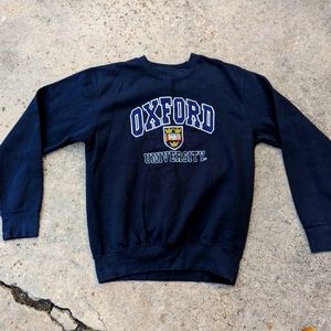 Oxford University official sweatshirt size large L embroidered navy blue